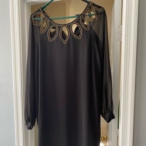 Black cocktail dress.